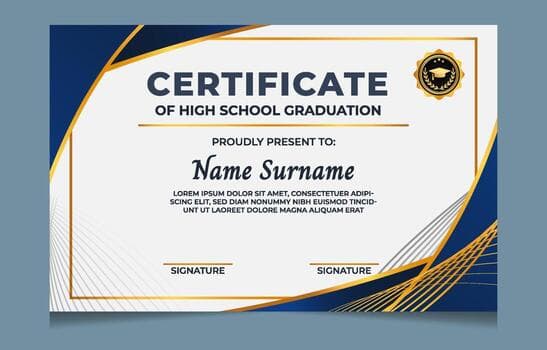 Certificates illustration